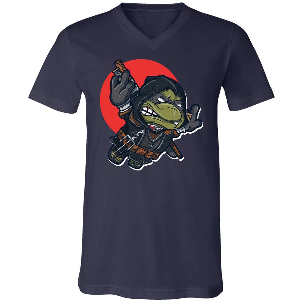 Unisex V-Neck T-Shirt - 4SNCLB1Z - Navy - 2