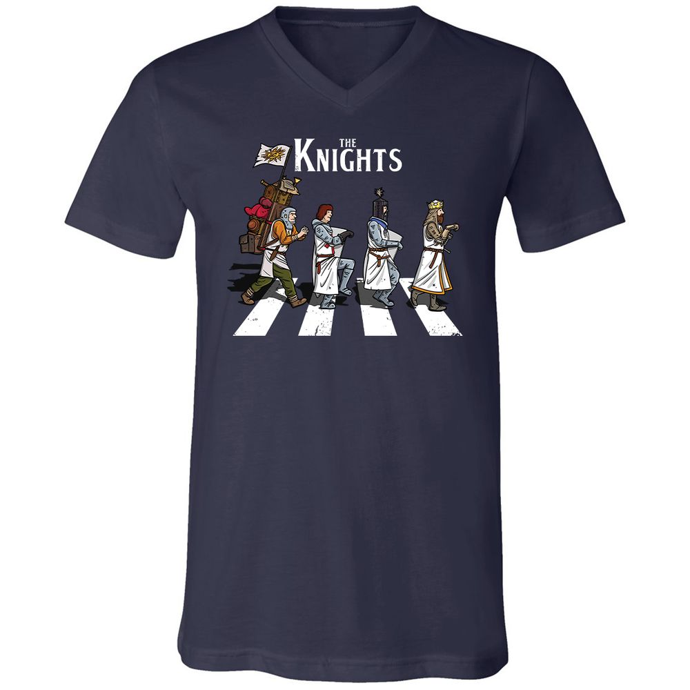 Unisex V-Neck T-Shirt - 46ZFKT1M - Navy - 2