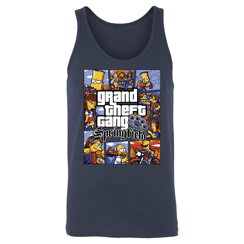 Unisex Jersey Tank - 53LX5PCK - Navy - 2