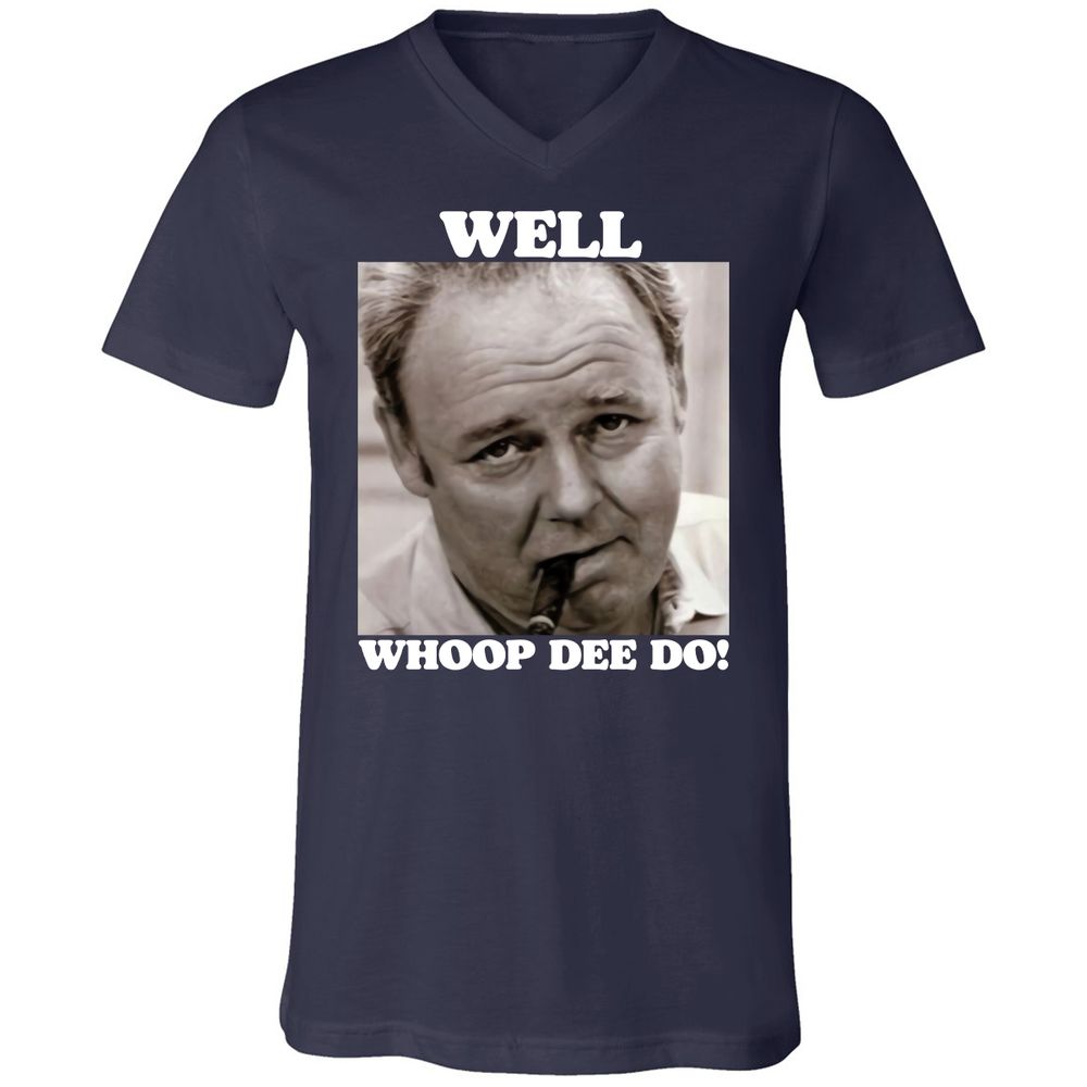 Funny 70s Tv Quote Whoop Dee Do - Navy - 2