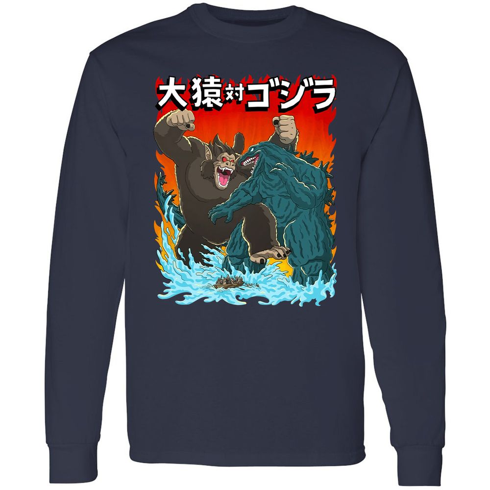 Long Sleeve T-Shirt - BT2KZMQA - Navy - 2