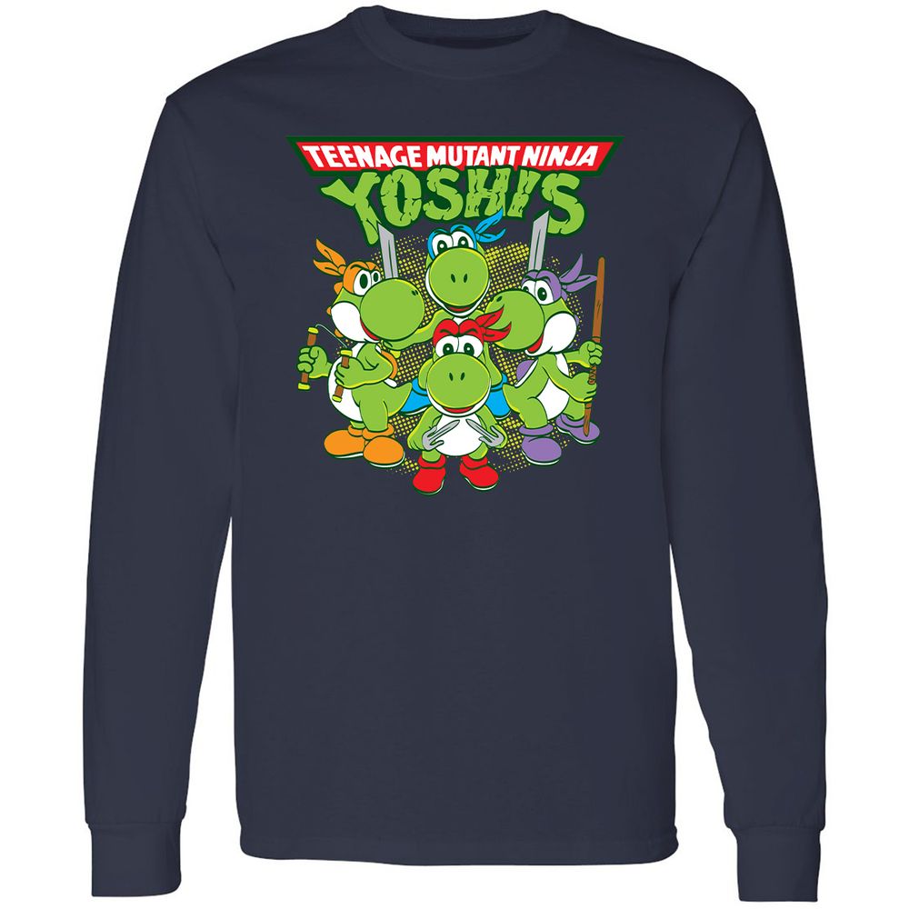 Long Sleeve T-Shirt - BPYK6ZTL - Navy - 2