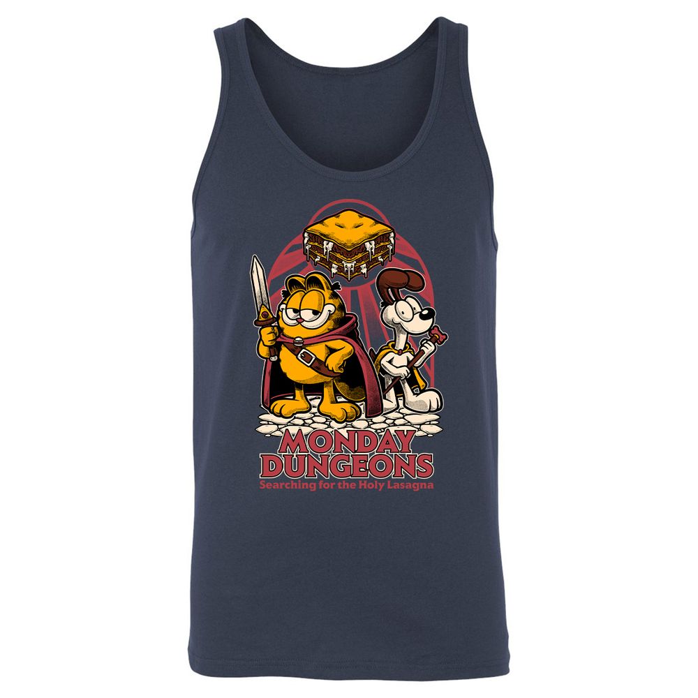 Unisex Jersey Tank - QLRXH6Y2 - Navy - 2