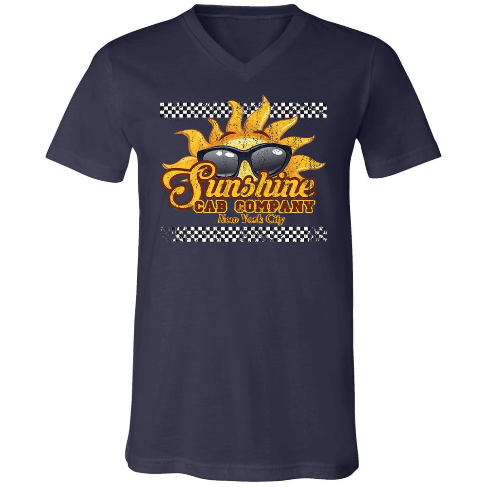 Unisex V-Neck T-Shirt - 1H7GGSHG - Navy - 2