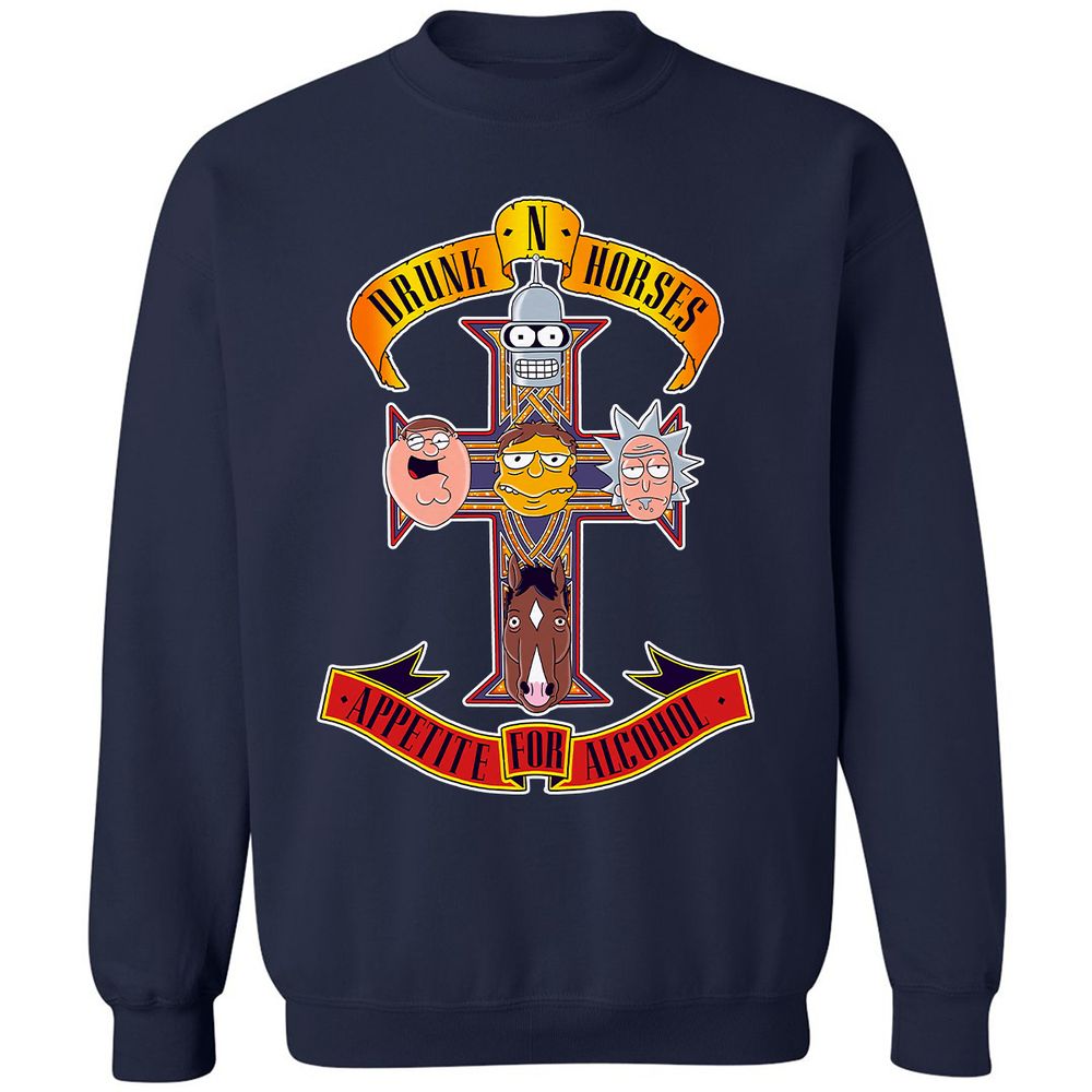 Classic Unisex Sweatshirt - GK67TS2W - Navy - 2