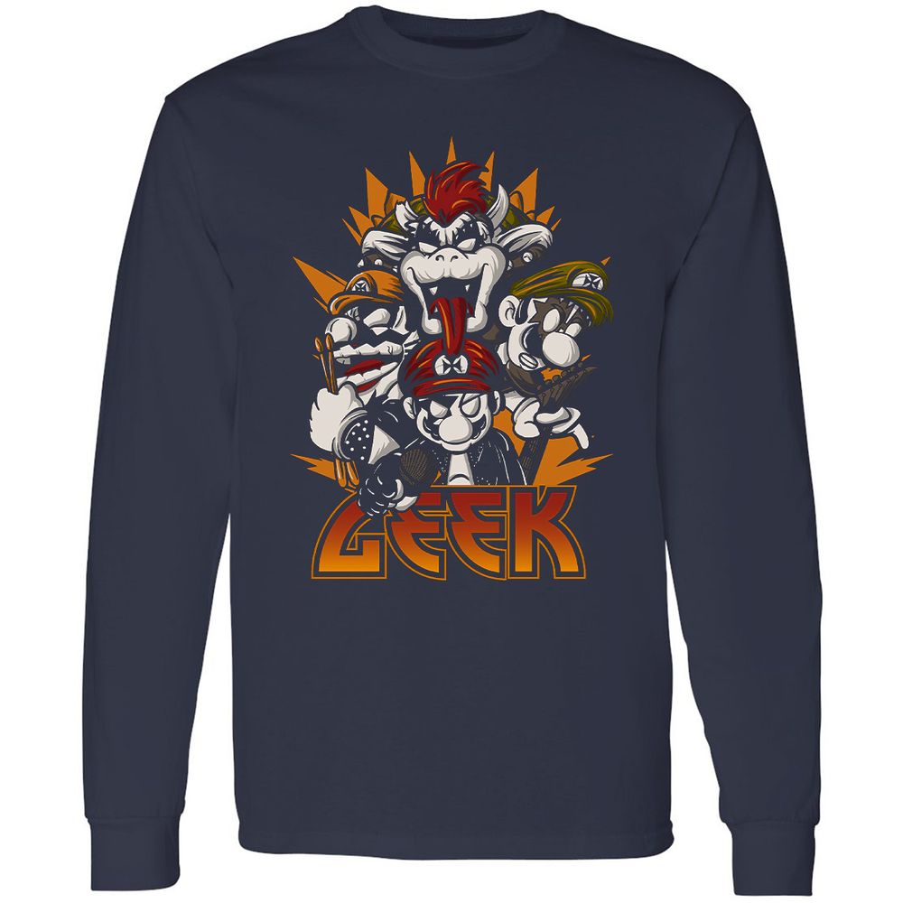 Long Sleeve T-Shirt - URPDFQ9F - Navy - 2