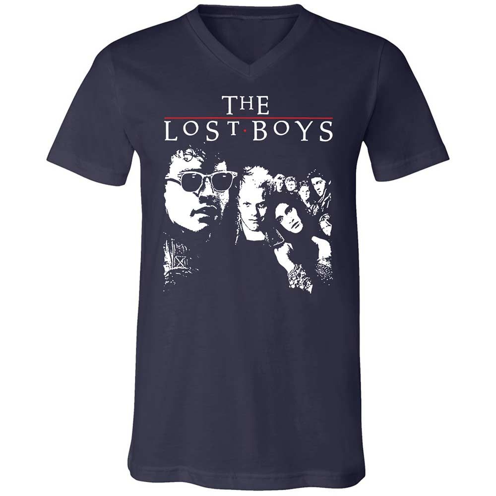 Unisex V-Neck T-Shirt - 187PTJEQ - Navy - 2