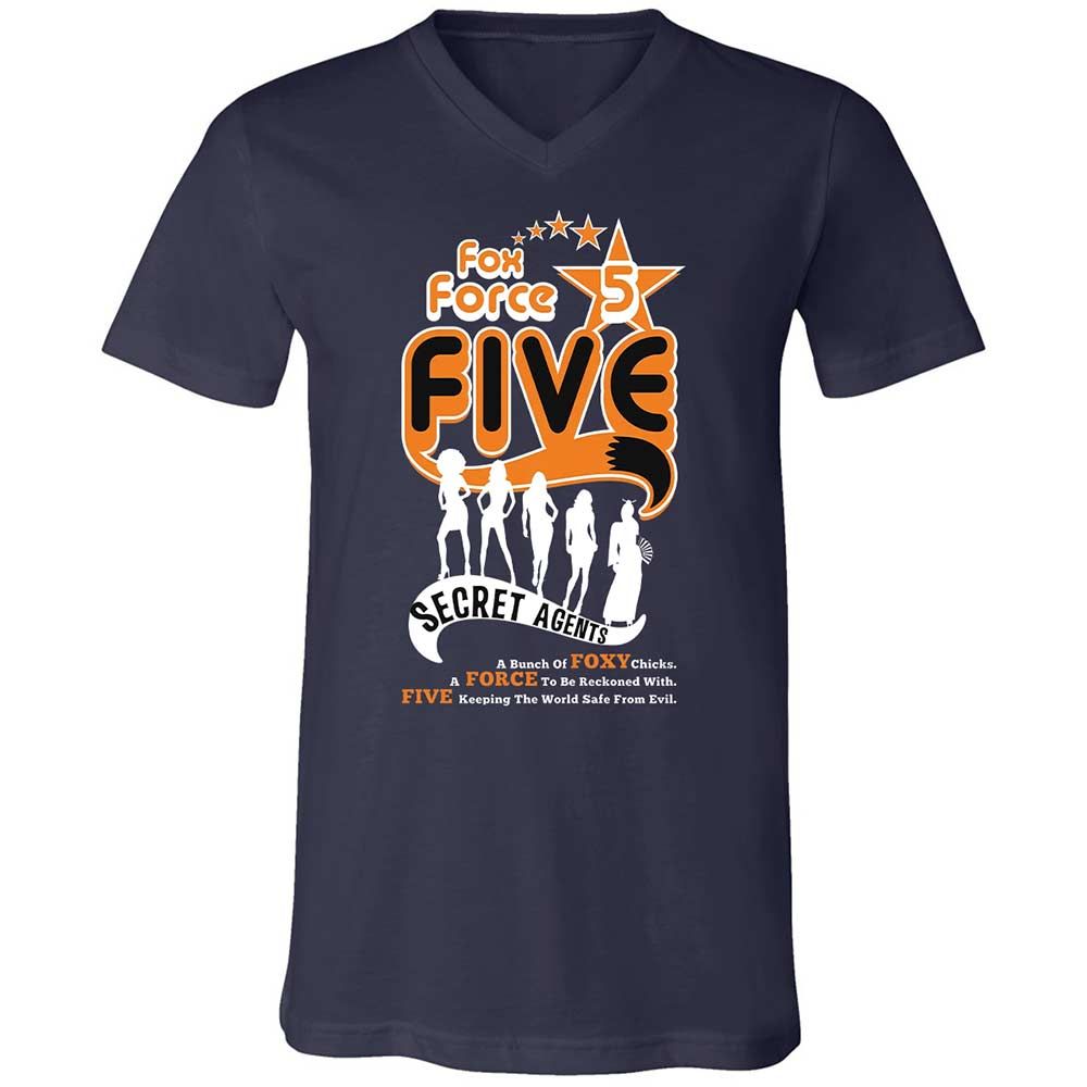 Unisex V-Neck T-Shirt - 9YKE8C3D - Navy - 2