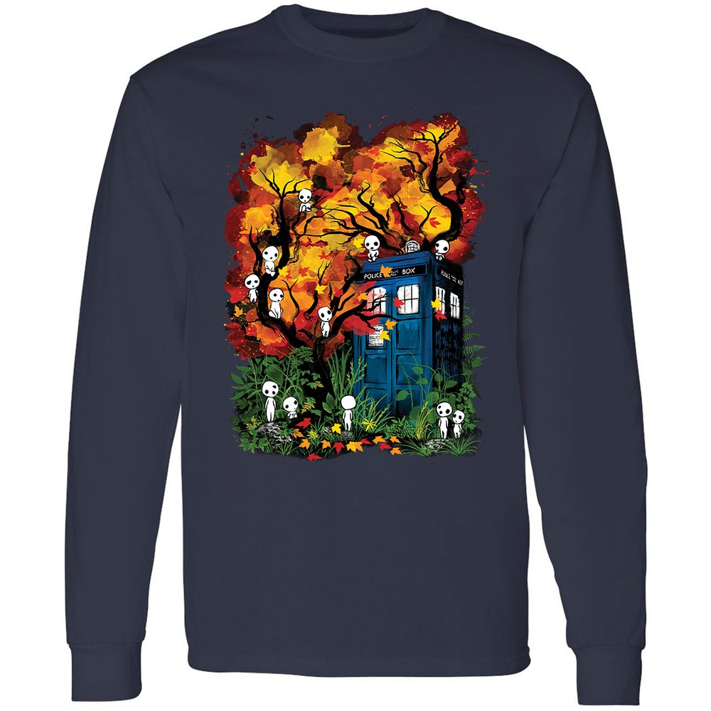 Long Sleeve T-Shirt - V15762AQ - Navy - 2