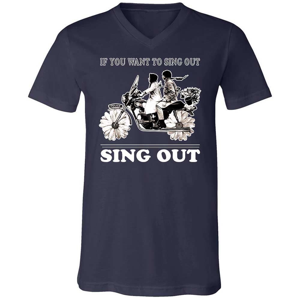 If you want to sing out, sing out - Navy - 2