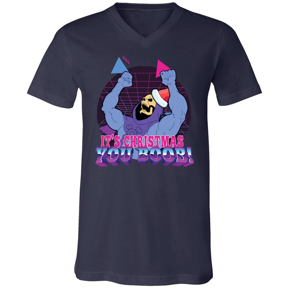 Unisex V-Neck T-Shirt - EV5FHZGD - Navy - 2