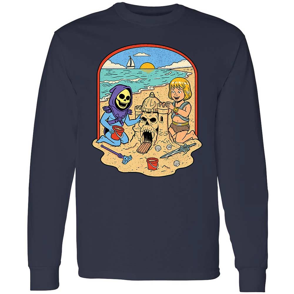 Long Sleeve T-Shirt - V6DV82KF - Navy - 2