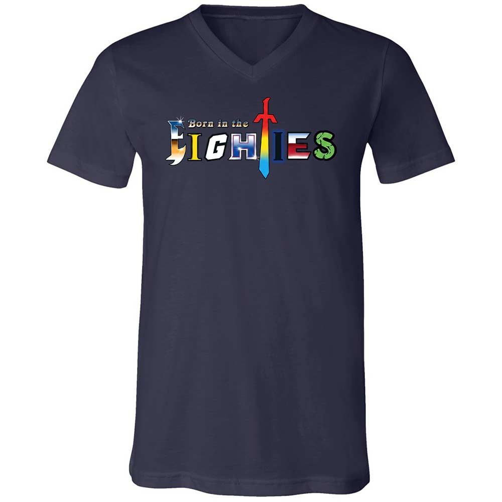 Unisex V-Neck T-Shirt - KYNKF3H1 - Navy - 2
