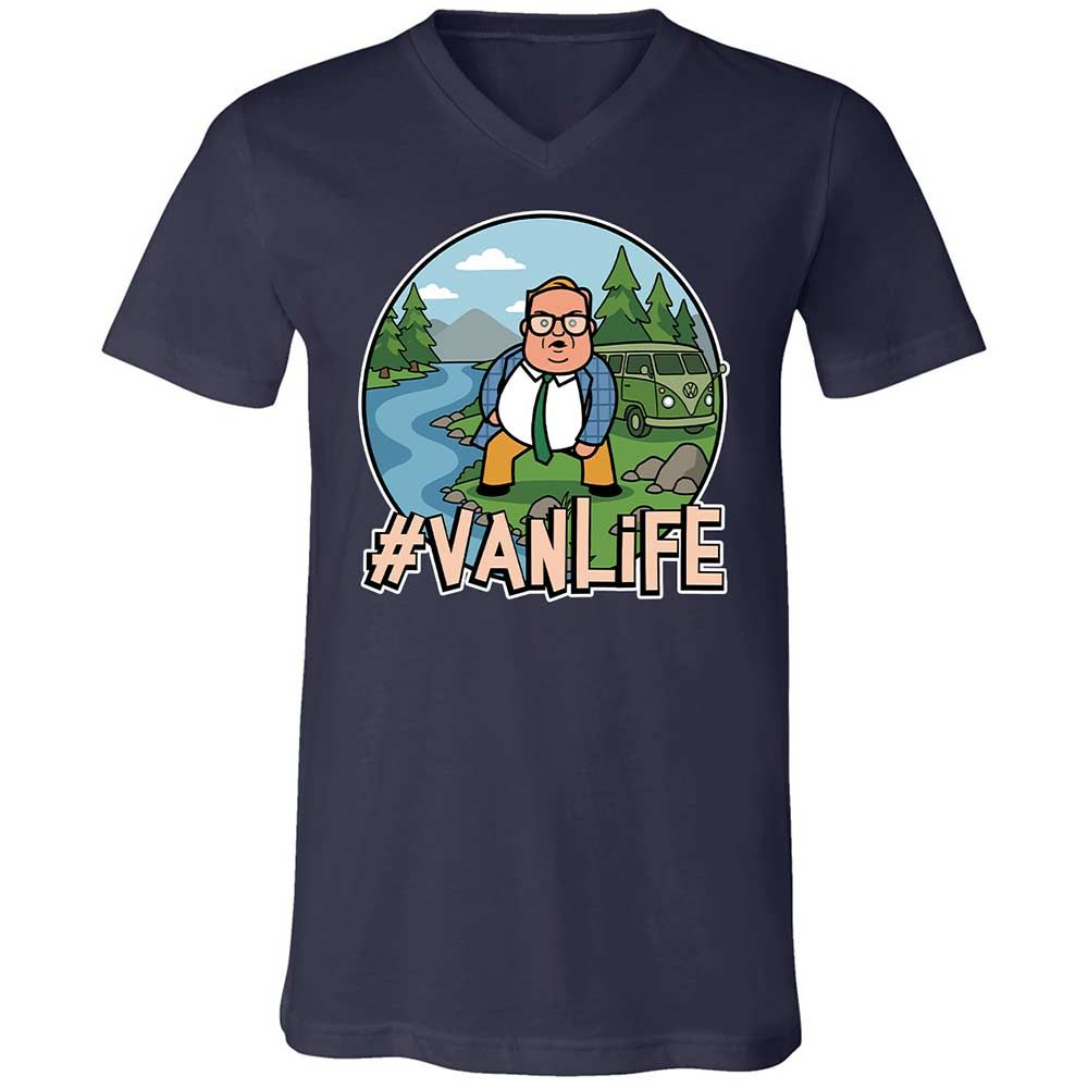 Vanlife living in a van down by the river - Navy - 2