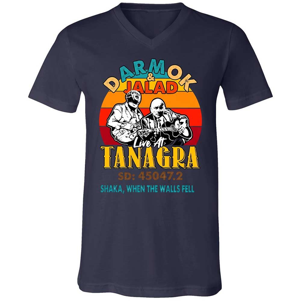 Unisex V-Neck T-Shirt - 6N94R52T - Navy - 2