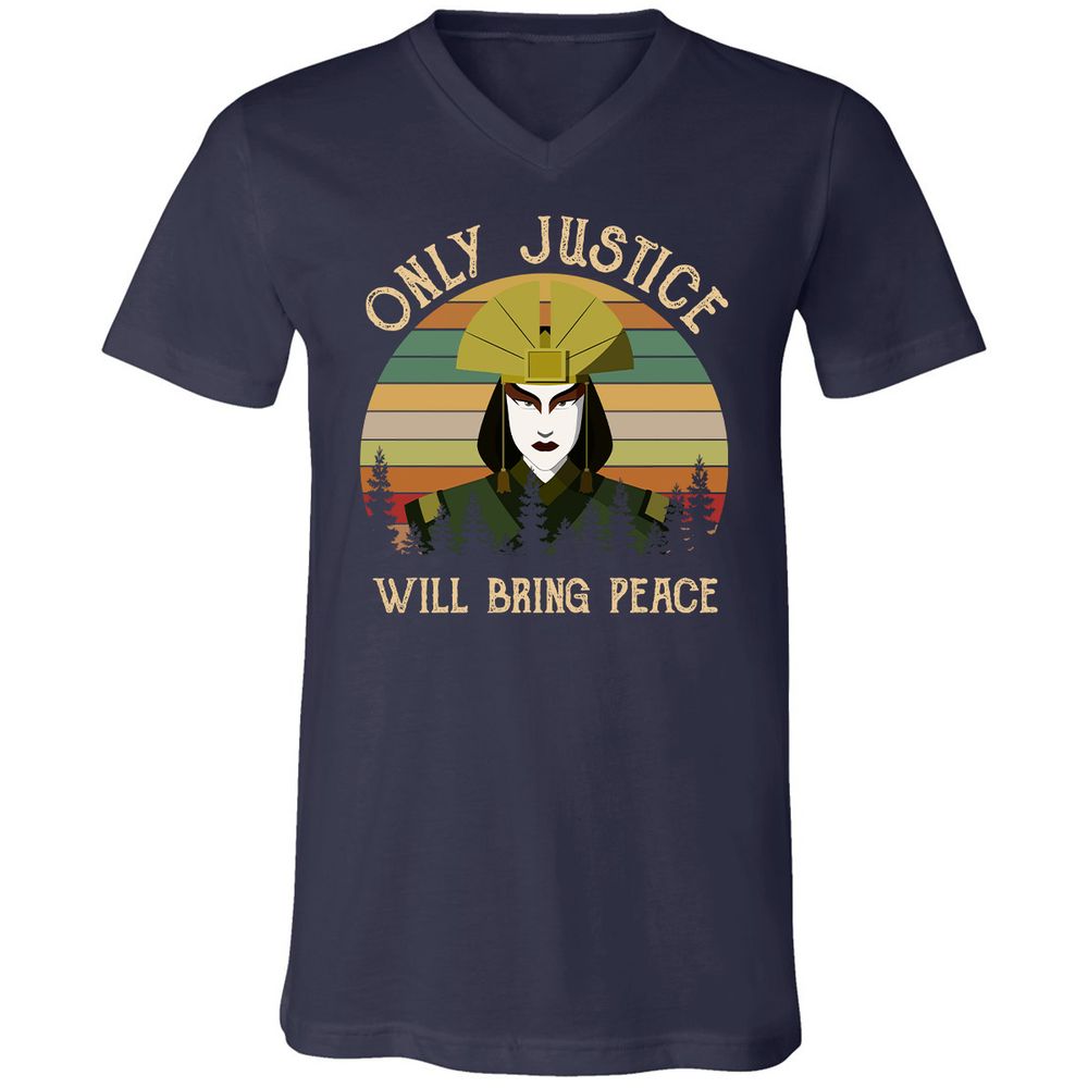 Unisex V-Neck T-Shirt - WK3SZT3T - Navy - 2