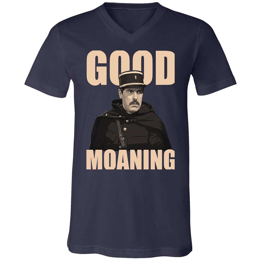 Unisex V-Neck T-Shirt - Z65XFBJF - Navy - 2