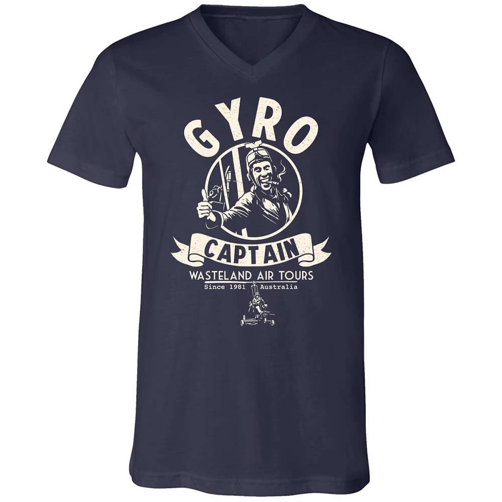 Unisex V-Neck T-Shirt - 7HT5Z46G - Navy - 2