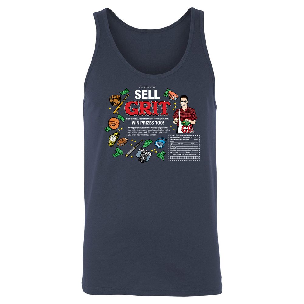 Unisex Jersey Tank - 55PXCDY7 - Navy - 2