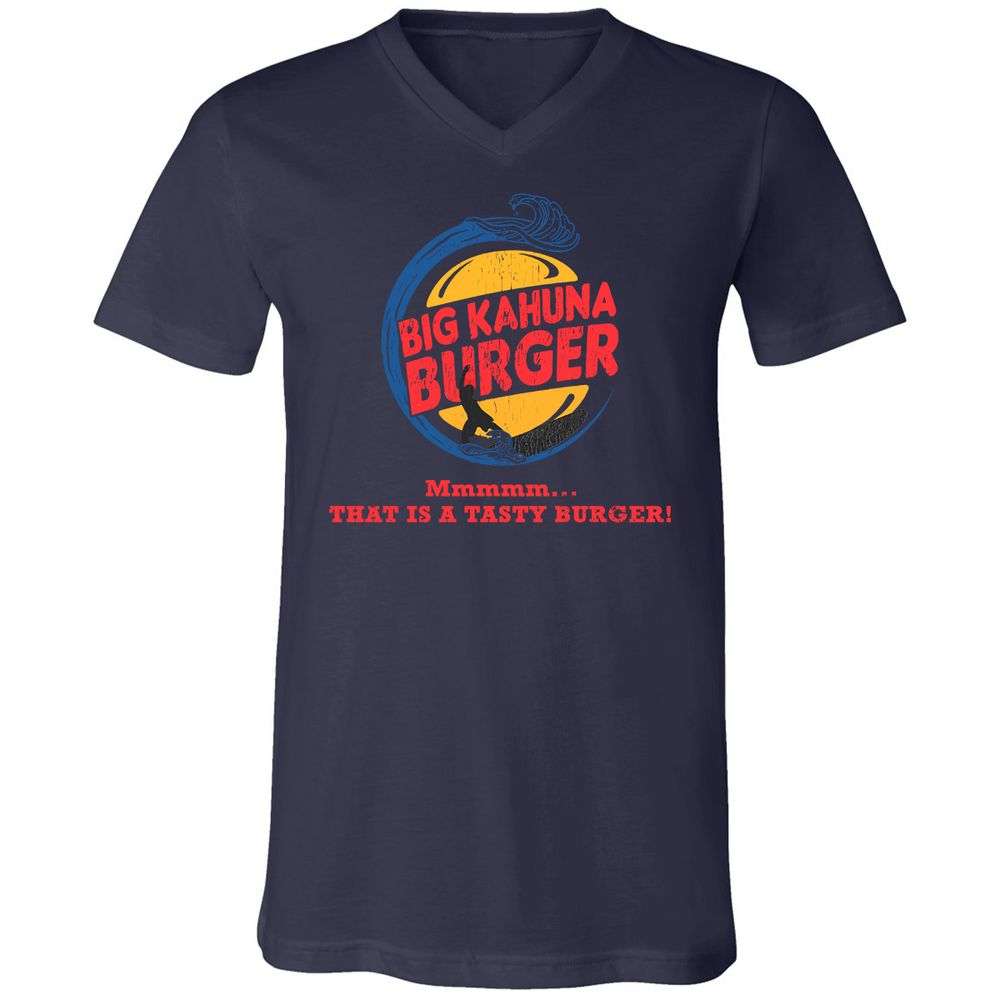 Unisex V-Neck T-Shirt - Z55L6WVY - Navy - 2
