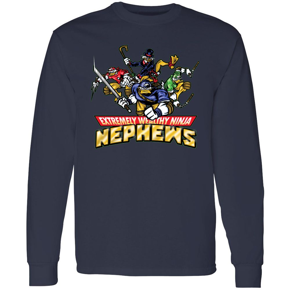 Long Sleeve T-Shirt - RX59QF3A - Navy - 2