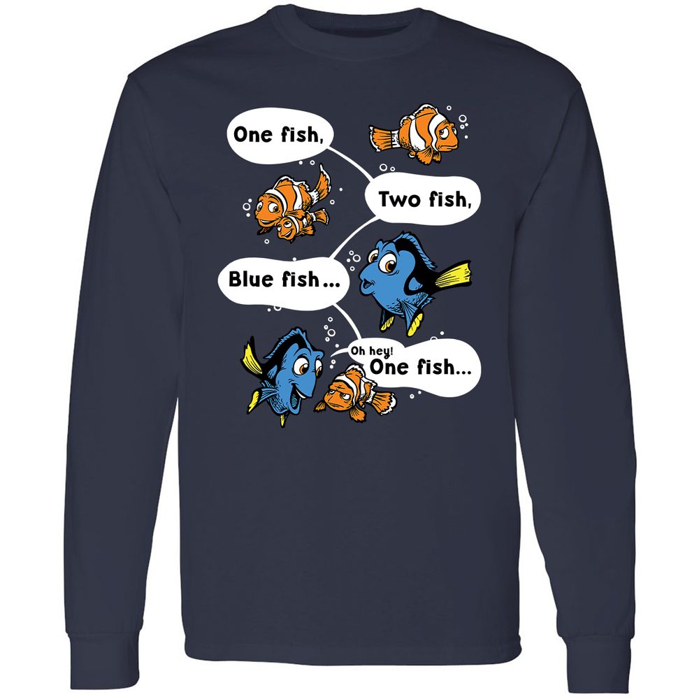 Long Sleeve T-Shirt - APFYGVFB - Navy - 2