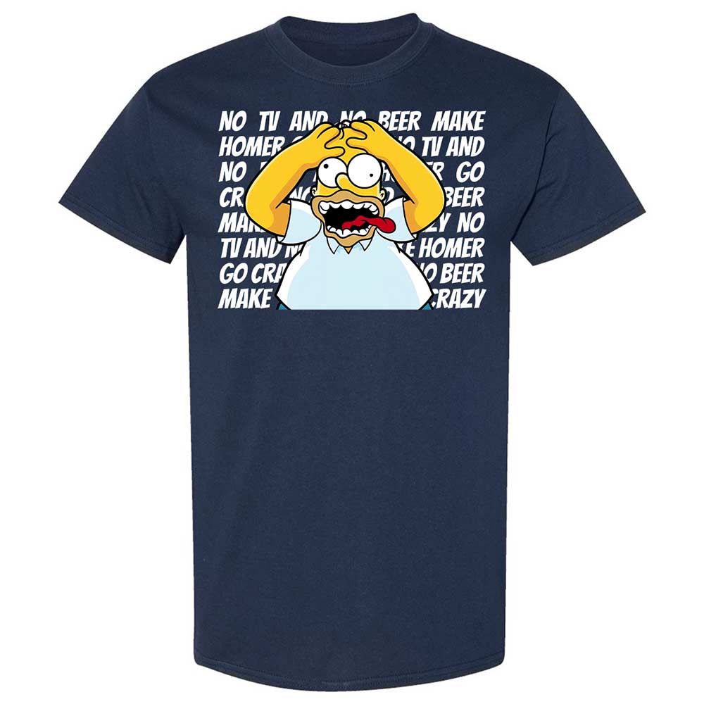 No TV and No Beer Make Homer Go Crazy - Navy - 2