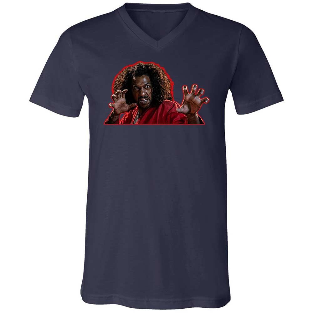 Unisex V-Neck T-Shirt - E8N5JLHV - Navy - 2