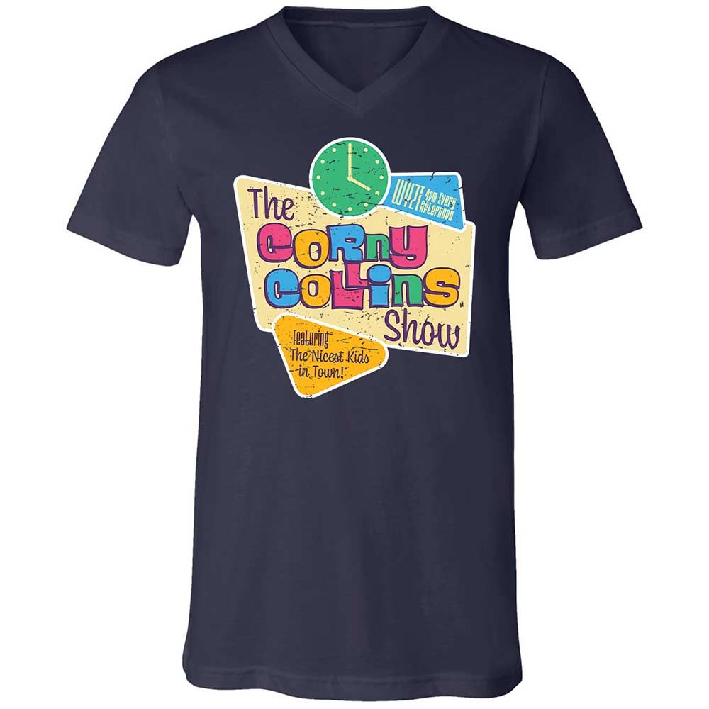 Unisex V-Neck T-Shirt - MR2JU1WL - Navy - 2