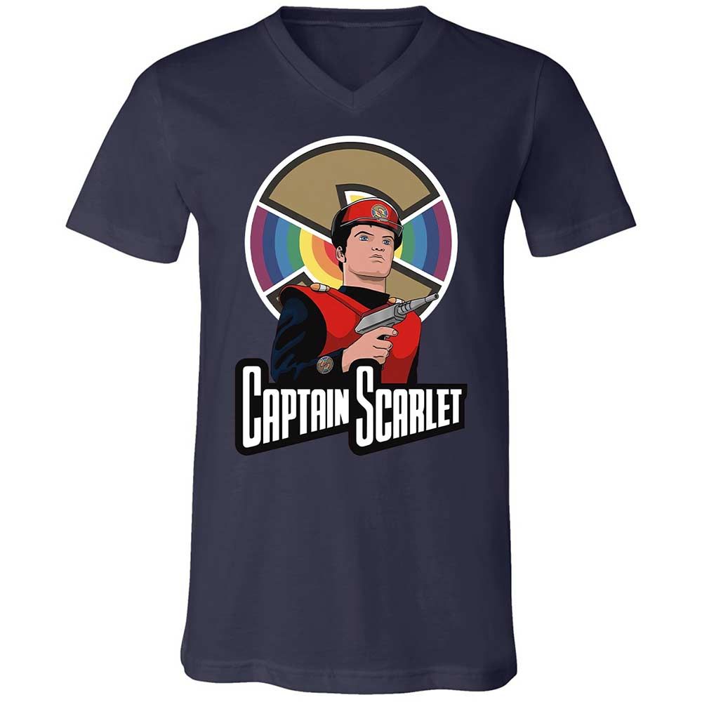 Unisex V-Neck T-Shirt - 4NJ375XF - Navy - 2