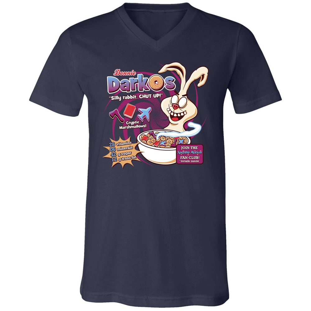 Unisex V-Neck T-Shirt - RKST5YTJ - Navy - 2