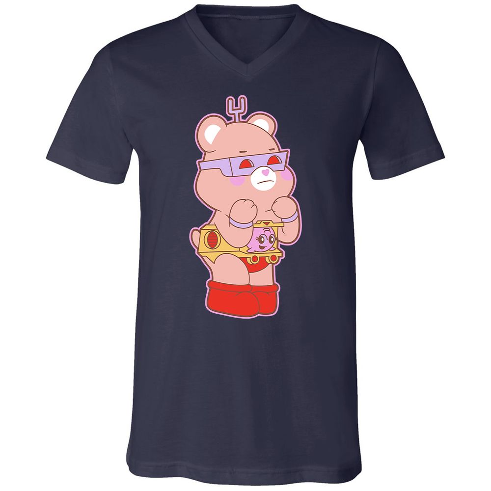 Unisex V-Neck T-Shirt - CVWBE8SS - Navy - 2