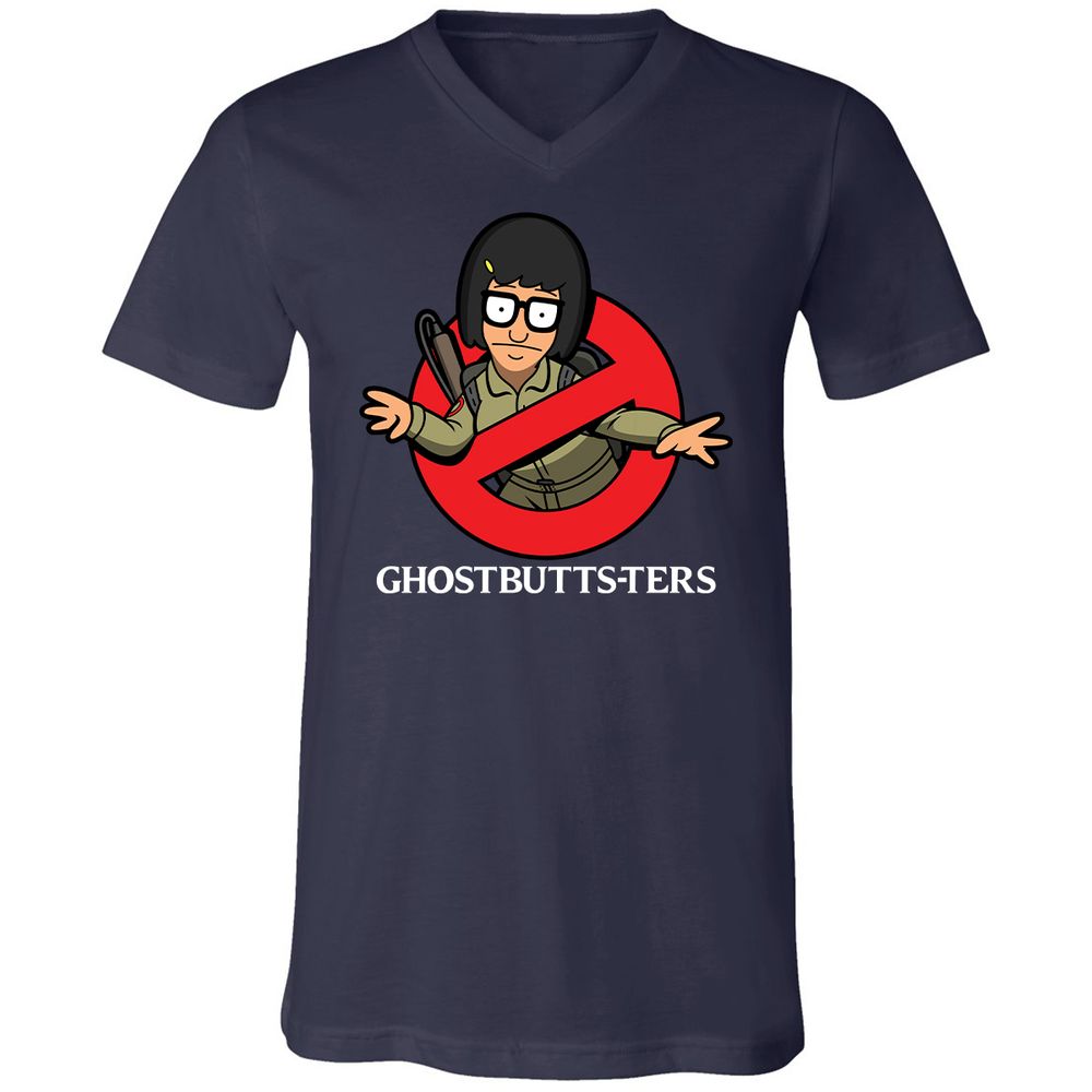 Unisex V-Neck T-Shirt - WTHHN1QH - Navy - 2