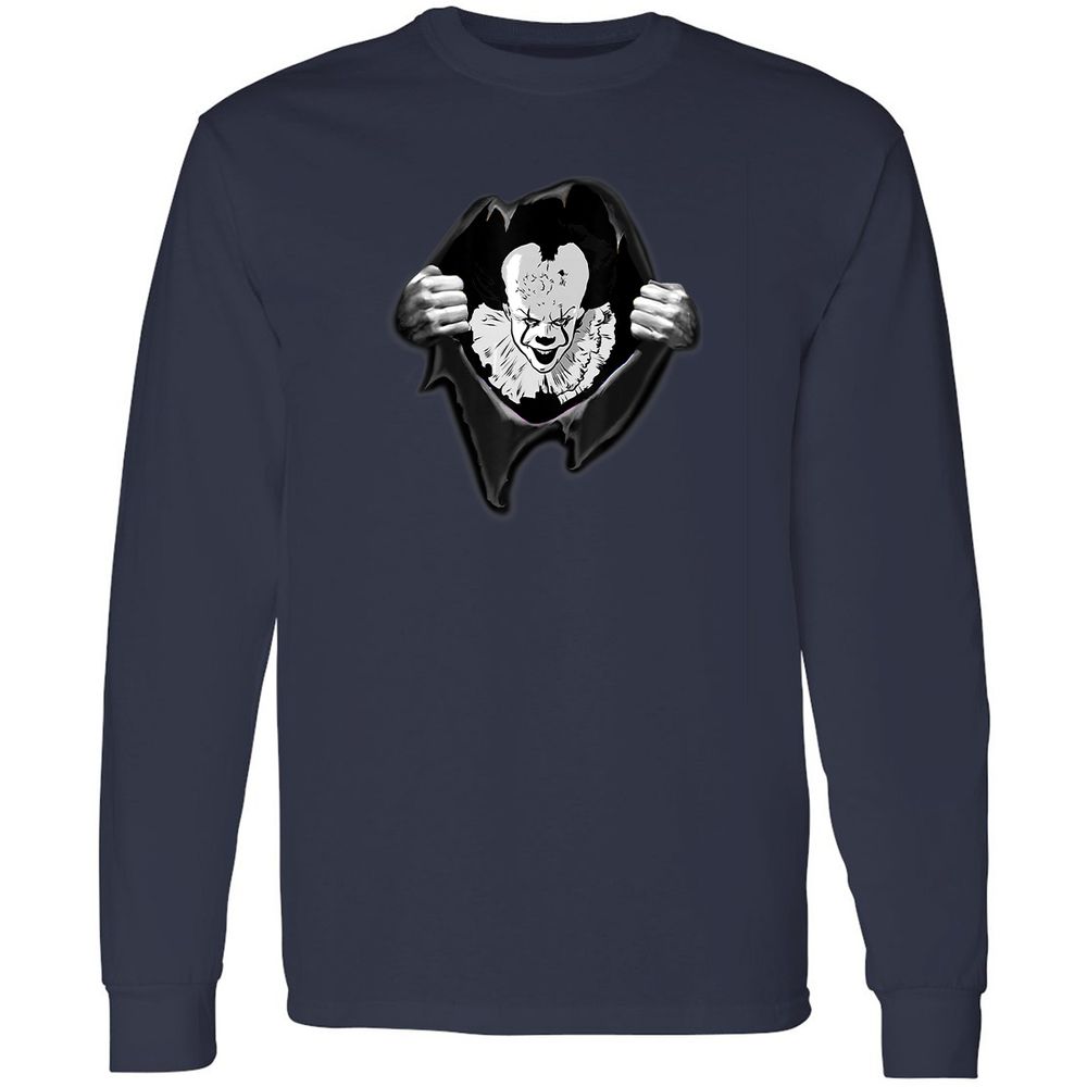 Long Sleeve T-Shirt - GQSXEAGN - Navy - 2