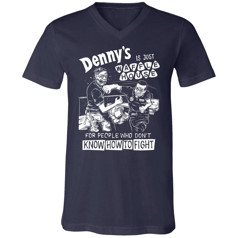 Unisex V-Neck T-Shirt - 5ZSNV8SE - Navy - 2
