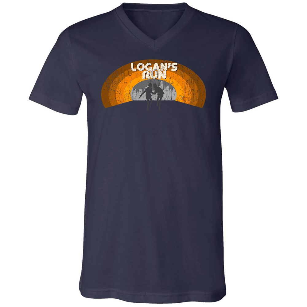 Unisex V-Neck T-Shirt - MQ82TNHB - Navy - 2