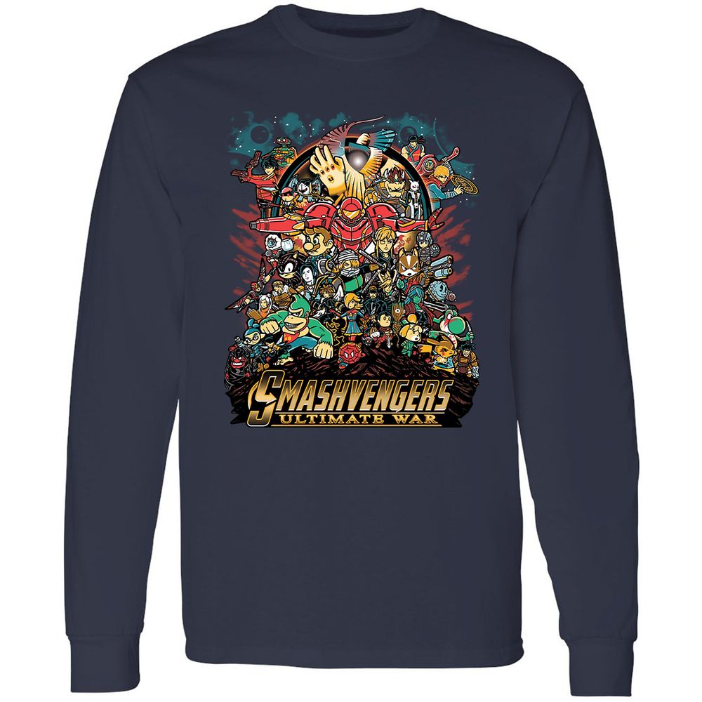 Long Sleeve T-Shirt - AMF1ZGFC - Navy - 2