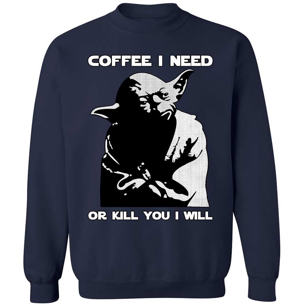 Coffee I Need - Navy - 2