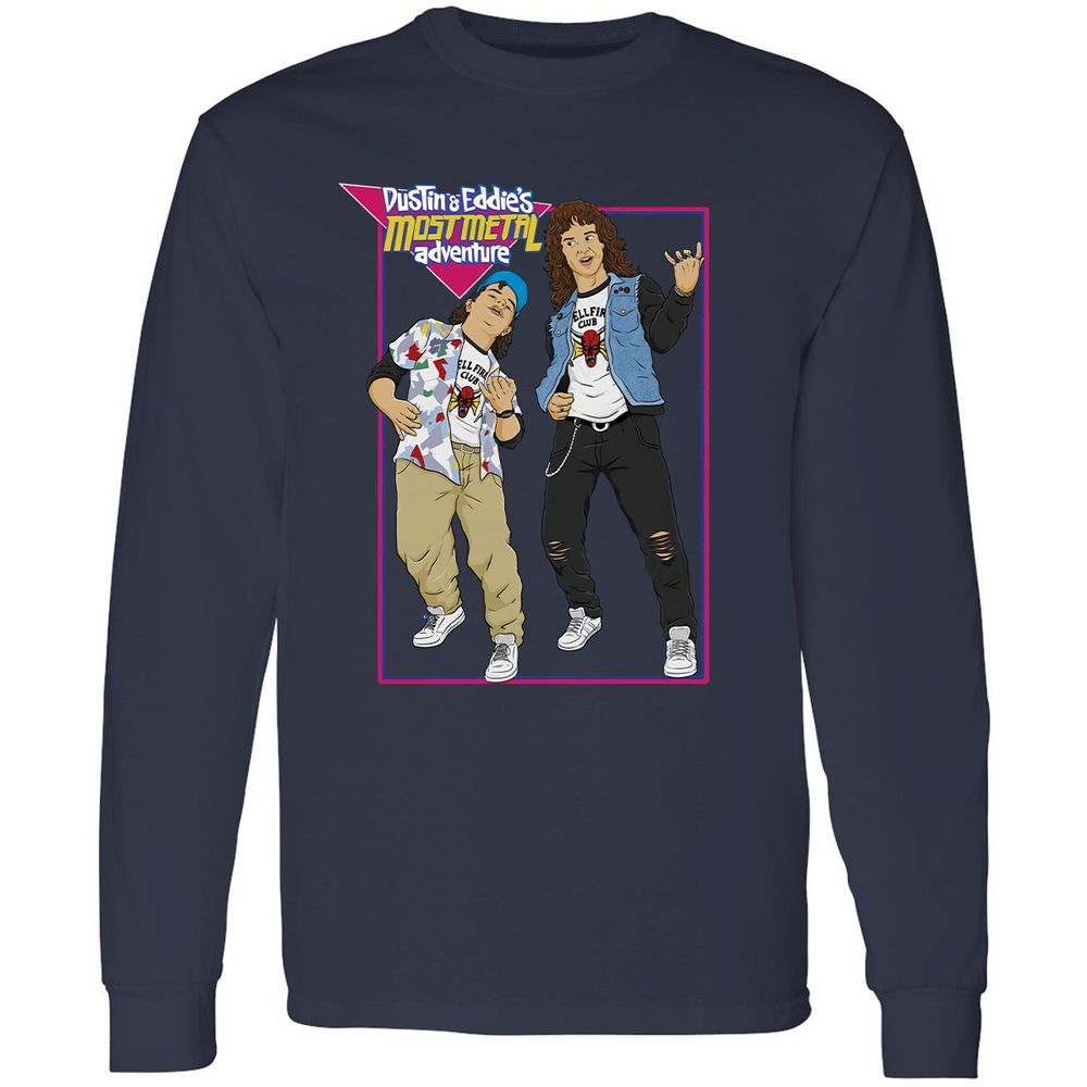 Long Sleeve T-Shirt - VFY7U27P - Navy - 2