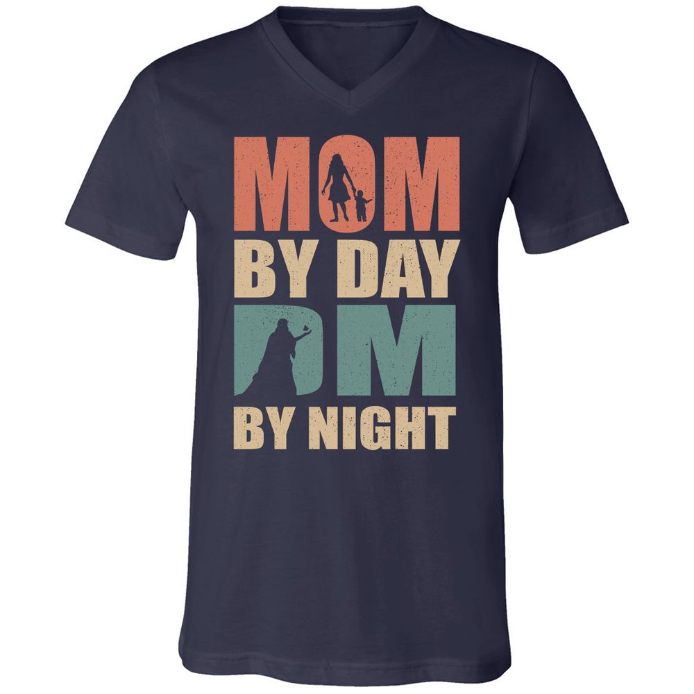 Unisex V-Neck T-Shirt - SF6TU69V - Navy - 2