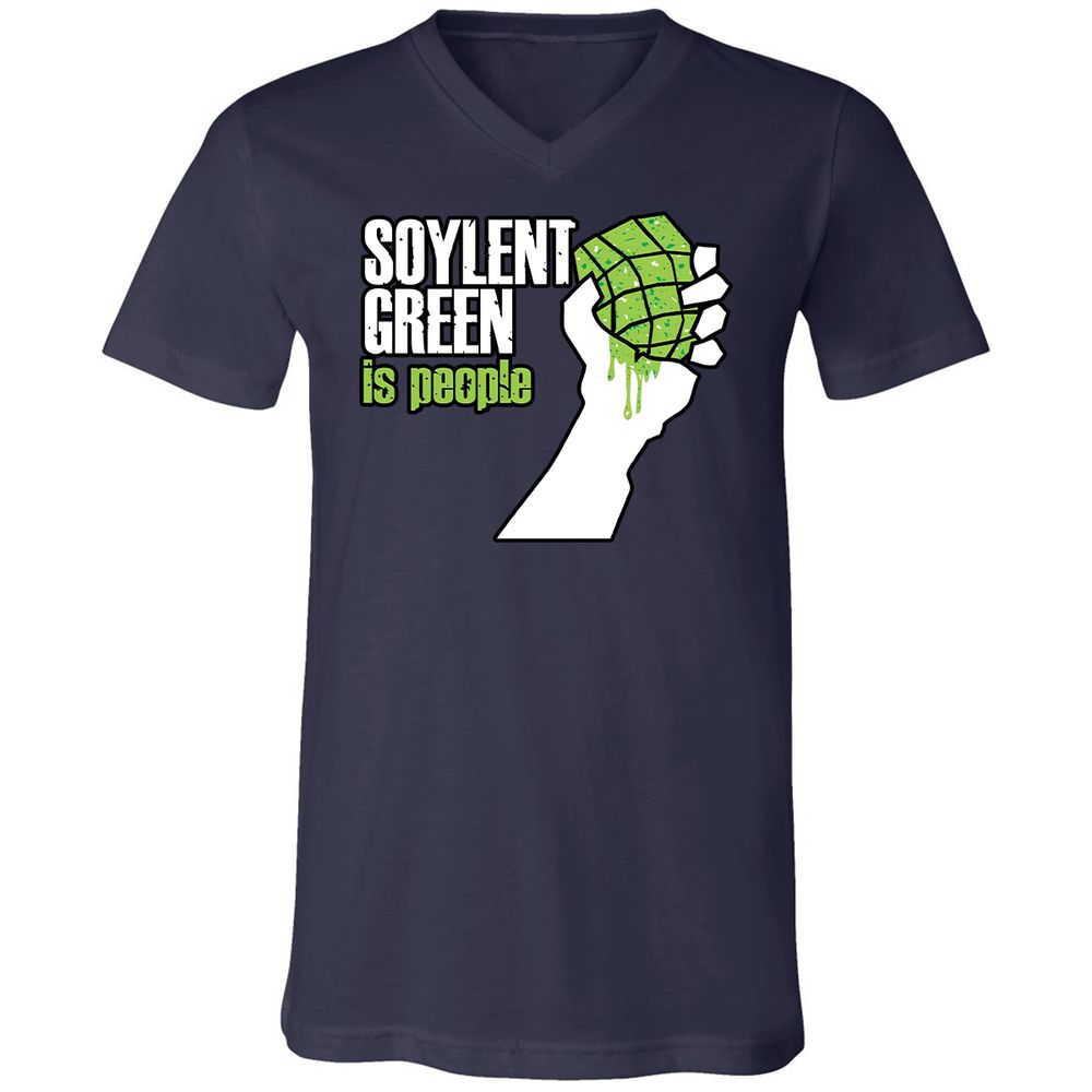Unisex V-Neck T-Shirt - NYA7ZXCX - Navy - 2