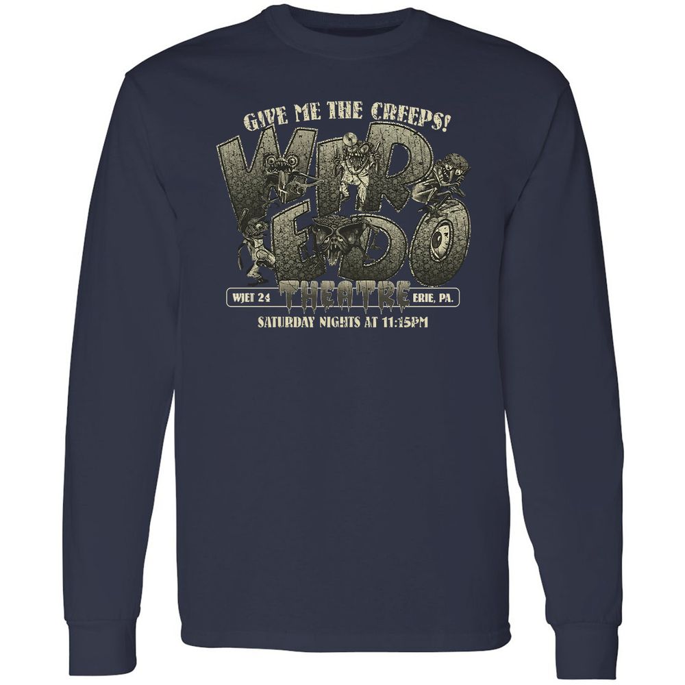 Long Sleeve T-Shirt - WWLY4PEK - Navy - 2