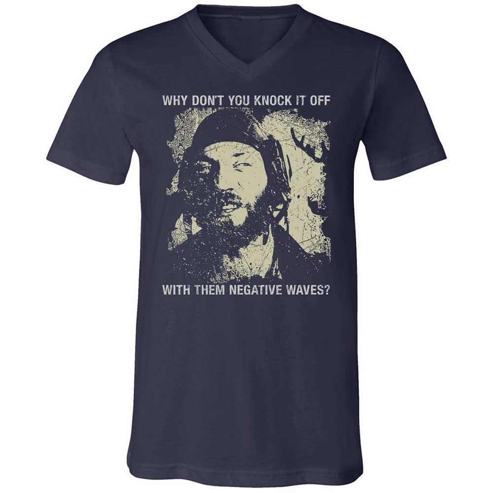 Unisex V-Neck T-Shirt - N8TWV14J - Navy - 2