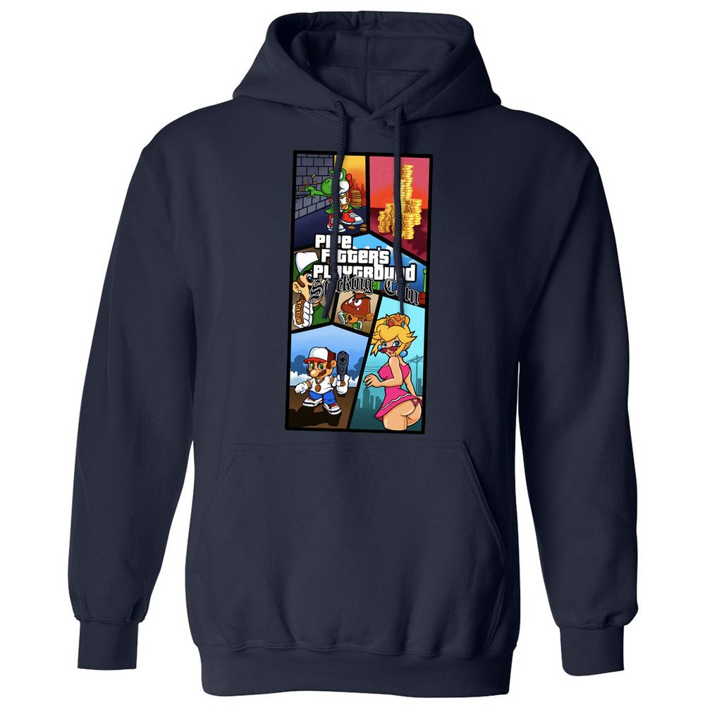 Classic Unisex Hoodie - D4B5SNZR - Navy - 2