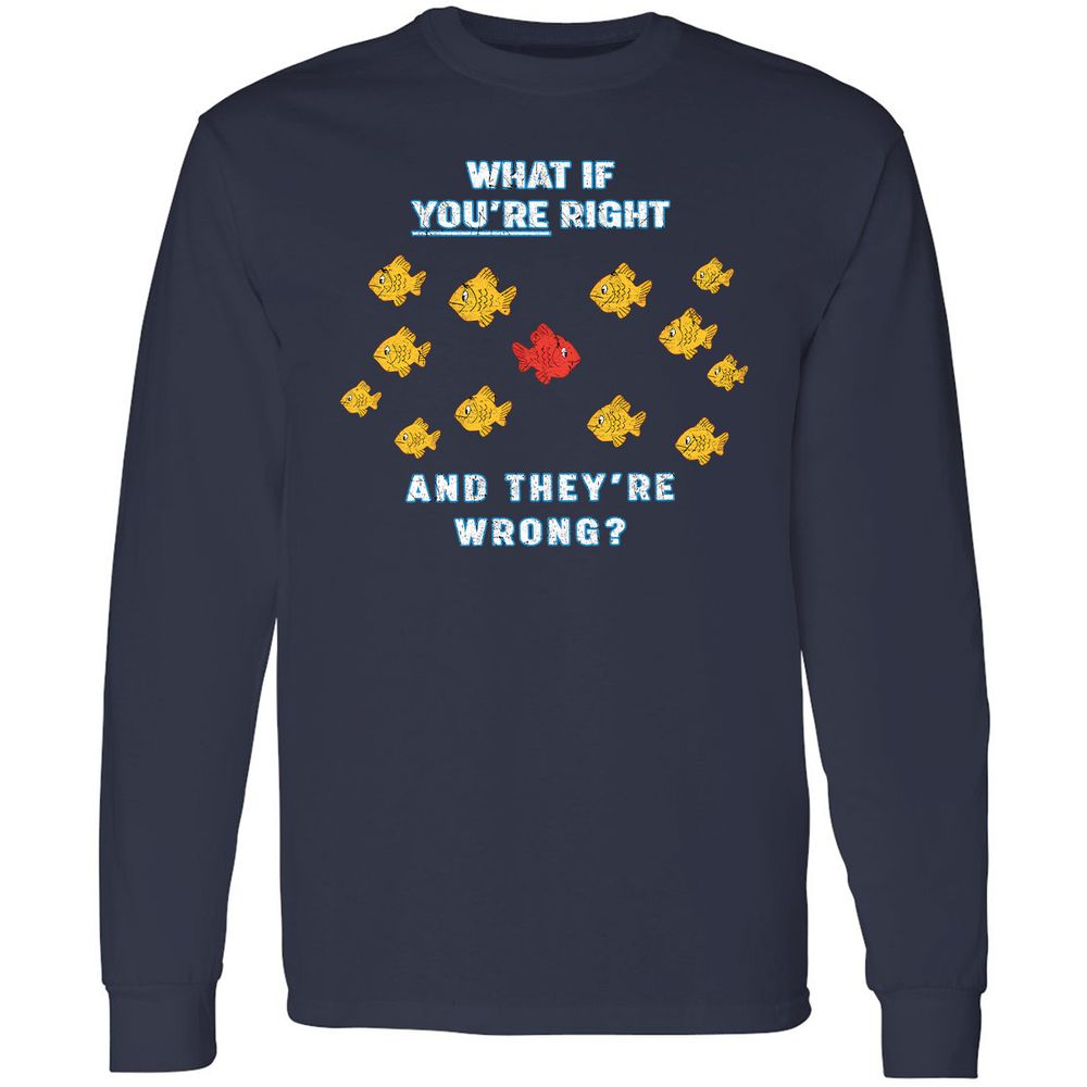 Long Sleeve T-Shirt - 73N43J7Q - Navy - 2