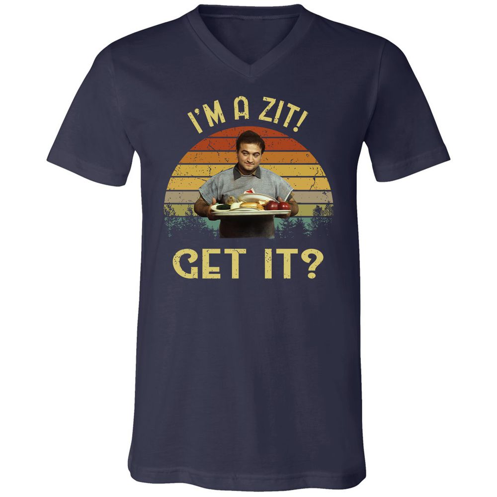 Unisex V-Neck T-Shirt - PFFD42LY - Navy - 2