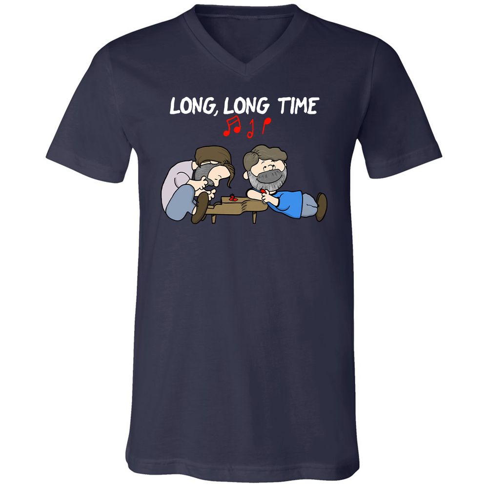 Unisex V-Neck T-Shirt - 1EMTQFK4 - Navy - 2