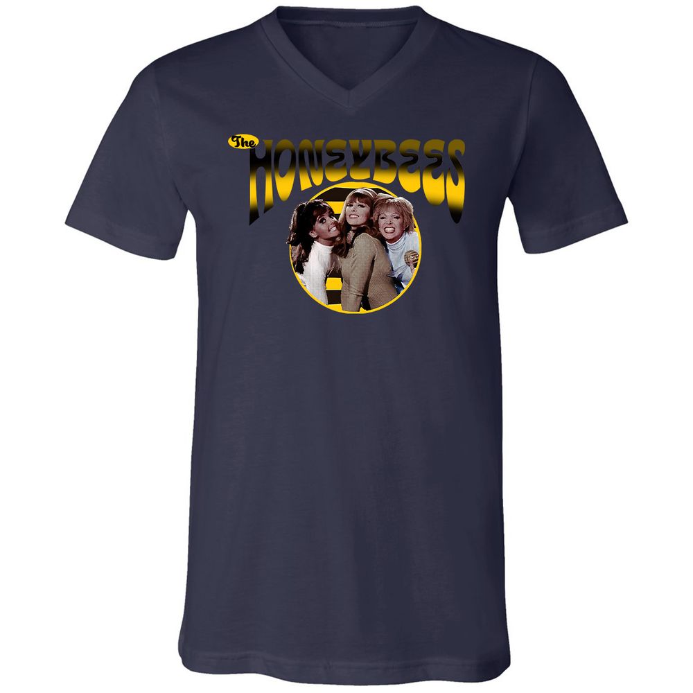 Unisex V-Neck T-Shirt - ZV6SXD33 - Navy - 2