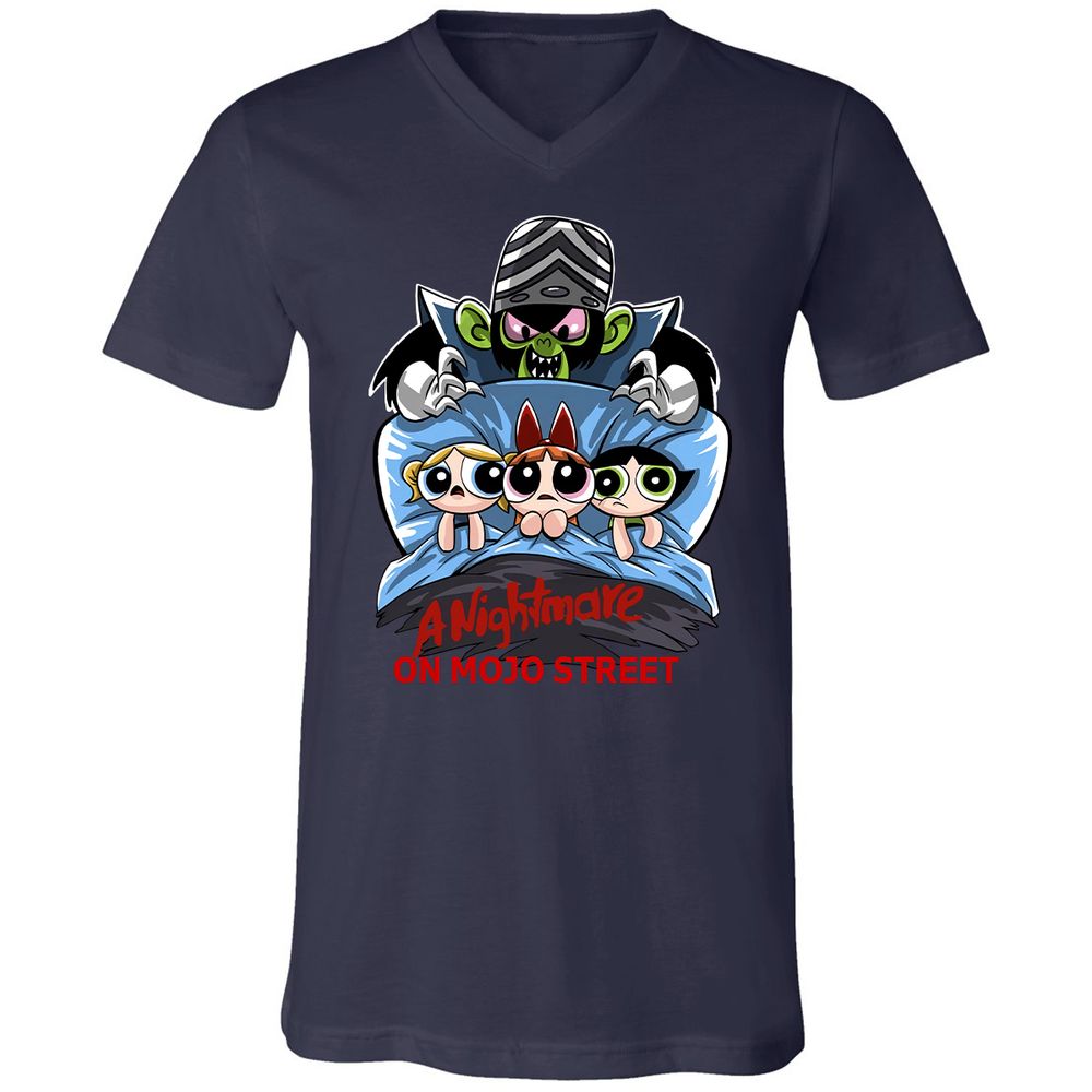 Unisex V-Neck T-Shirt - DC7TEKXX - Navy - 2