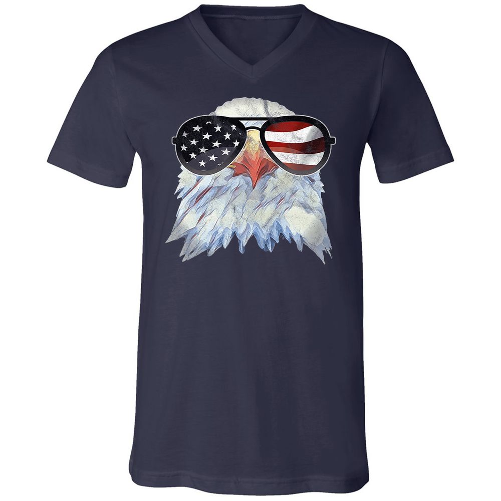 Unisex V-Neck T-Shirt - 2RLNRDUQ - Navy - 2